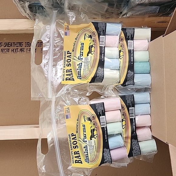 4 Pack of Amish Farm Soap total 20 bars vegan Soap Handmade Clean Scent - Picture 1 of 8